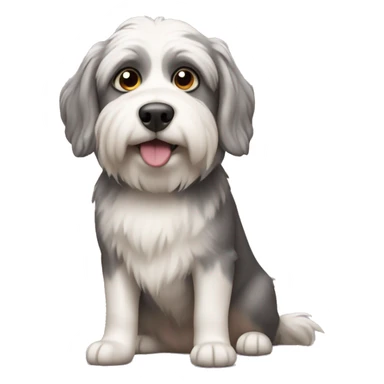 bobtail dog  sticker