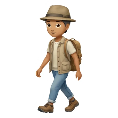 Man on the road  sticker