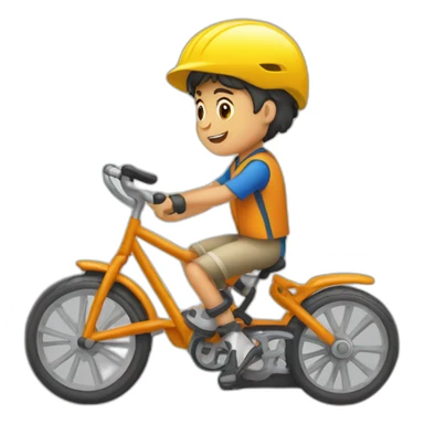 niño en bicicleta repartidor de periódicos sticker