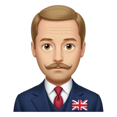 Prince George Duke Of Kent 5th Son of King George V but he don't have beard and moustache and he is husband of Princess Marina Of Greece And Denmark sticker