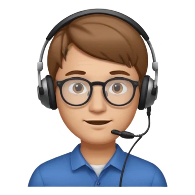 guy with light brown hair fair skin round and broad shoulders, at work IT GUY sticker