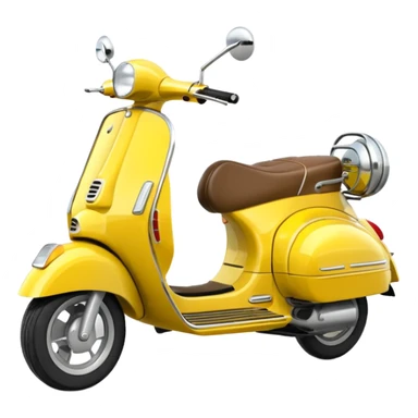 Vespa jaune citron sticker
