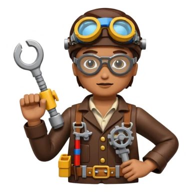 Steampunk Inventor lego sticker