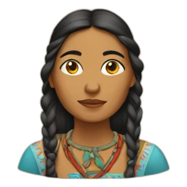 mulher indigena sticker