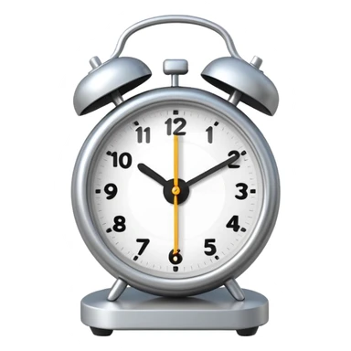 ringing alarm clock on the nightstand sticker