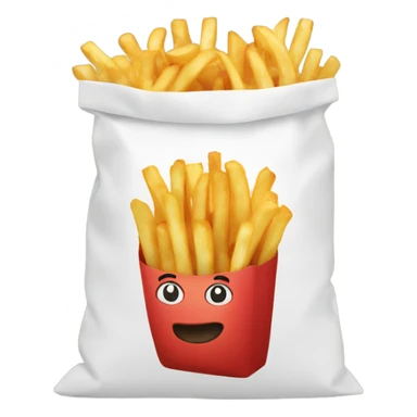 Fries in a bag sticker