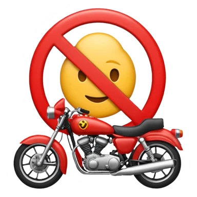 Vreau un emoji cu stop și sa fie împotriva motocicletelor sa fie interzise sticker