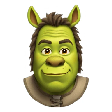 Shrek as Donkey sticker