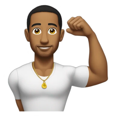 ludacris with giant arm  sticker