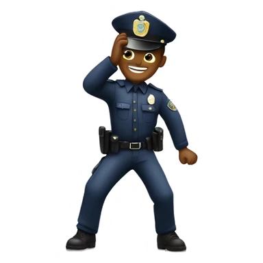 POLICIA BAILANDO ymca sticker