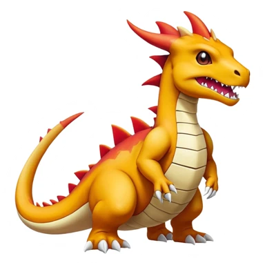 Cubone-dragonite-Marowak-Charmeleon-Fakémon-creature (full body) sticker