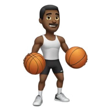 Hombre negro entrenando  sticker