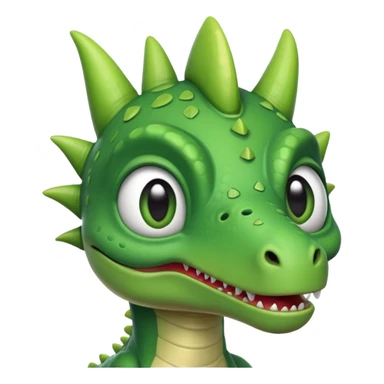 Dinosaur wearing alien ears  sticker