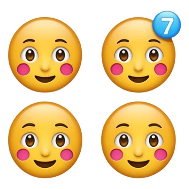 Emoji tenant un 6 et un 7 sticker