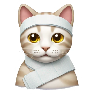 cat bandaged sticker