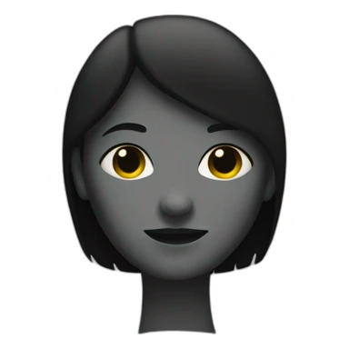 eerie shadow of a woman with straight arms  sticker