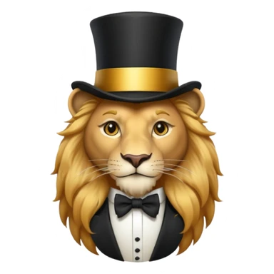 Magician lion sticker