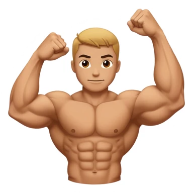 bodybuilder forearm exercise sticker