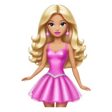 Sassy popstar barbie  sticker