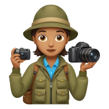 
wildlife photographer, outdoor clothe sticker