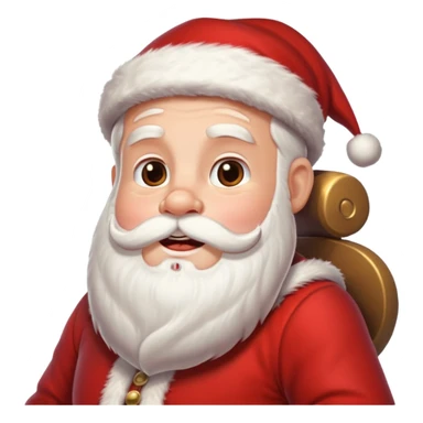 d'Eco de noël avec le père noël sur son traineau sticker