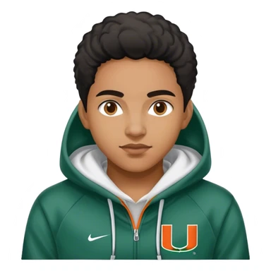 University of Miami, crane in hoodie sticker