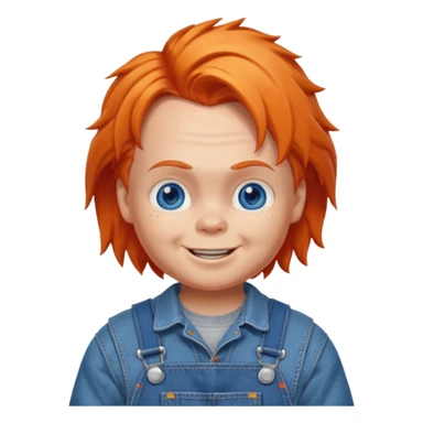 Quiero que me crees un emoji de Chucky sticker