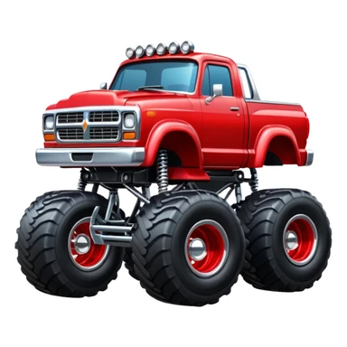 Monster truck sticker