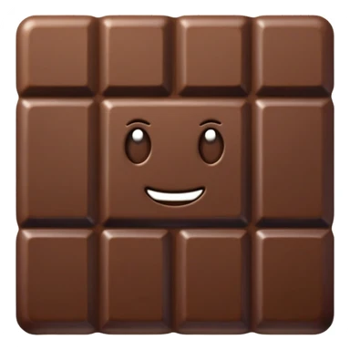 Crunch chocolate emoji sticker