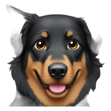 Beauceron dog princess sticker