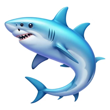 Shark mix with dolphin and a butterfly  sticker