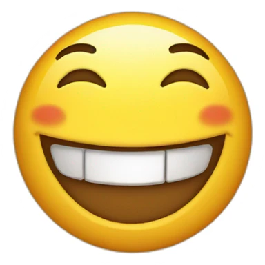 Naughty laugh emoji sticker