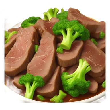 Beef broccoli Chinese food  sticker