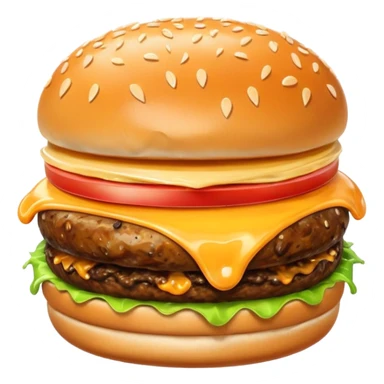 Happy burger sticker