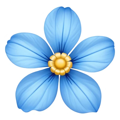 Flor azul sticker