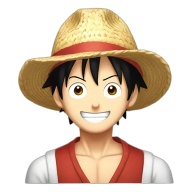 handsome Luffy from one piece sticker