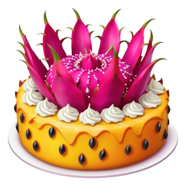 dragon fruit cake sticker