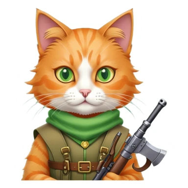 Cat with a rpg sticker