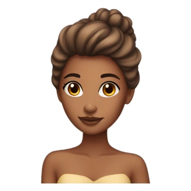 beauty girl with mate navy blue tanned skin sticker