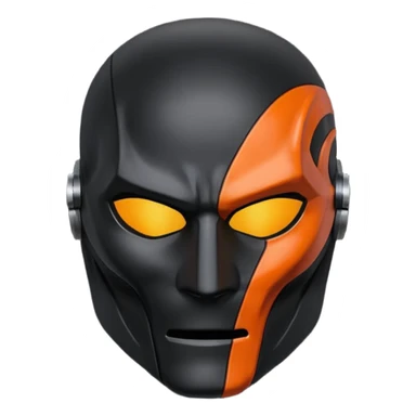 Death stroke mask all black sticker