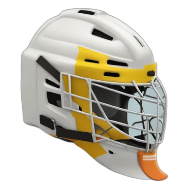 old school Hockey-goalie split sticker