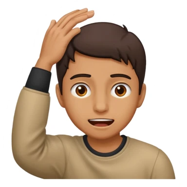 These eyes 👀, with the mouth of this emoji 😬, with a hand scratching the back of the head sticker