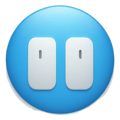 Blue Button with written low in white sticker