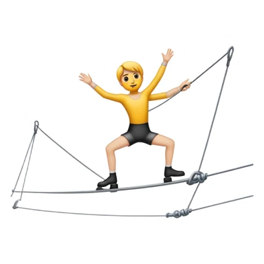 tightrope 
 sticker