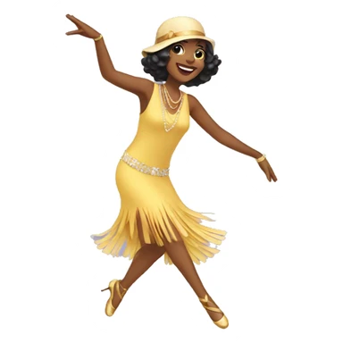 dancing flapper  sticker