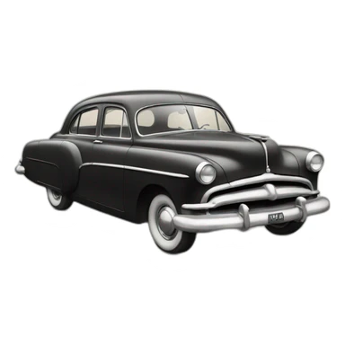 voiture ancienne 1950 sticker