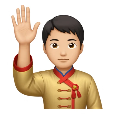 Gong shou hand sticker