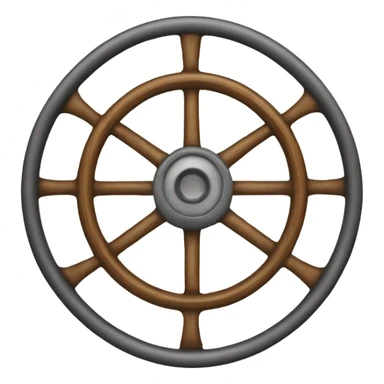 Steering wheel of carriage  sticker