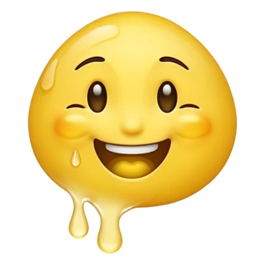 A really laughing emoji like its snot and tears are running together sticker