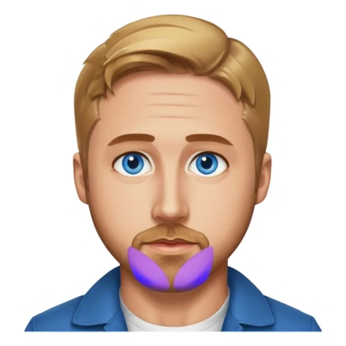Ryan Gosling with blue eyes sticker